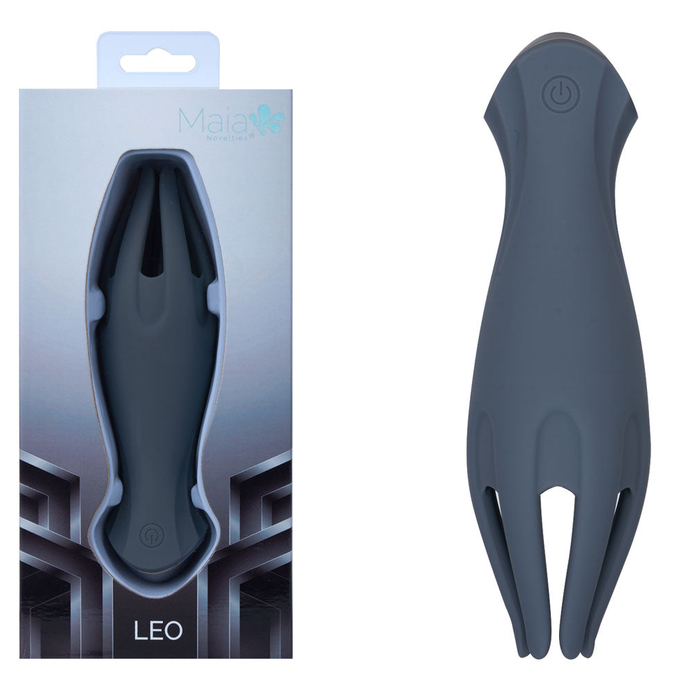 Maia Leo Grey USB Rechargeable Penis Head Tickler