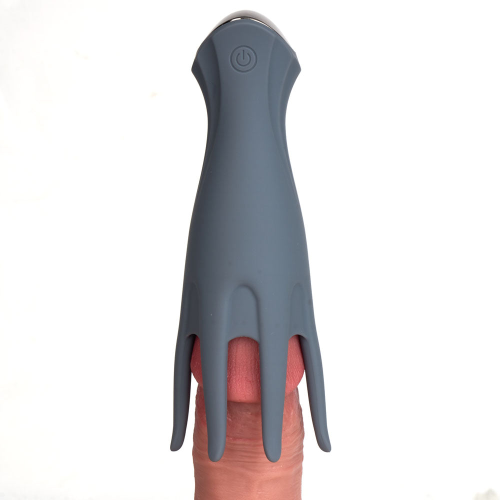 Maia Leo Grey USB Rechargeable Penis Head Tickler