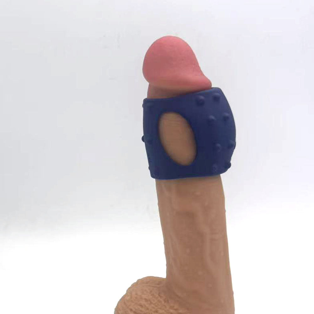 Maia Romeo - Blue USB Rechargeable Vibrating Girth Enhancer Sleeve