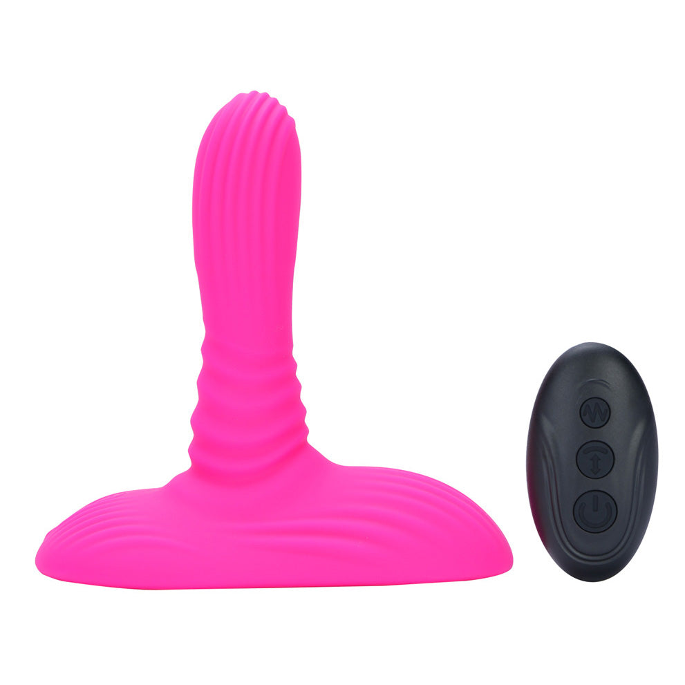 Maia Adira Thrusting Vibrator Dong with Wireless Remote - Pink