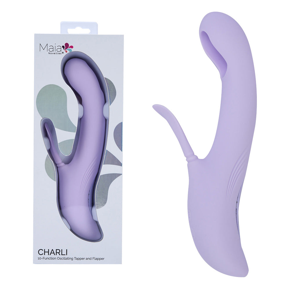Maia Charli Flapping & Tapping Rabbit Vibrator - Lavender