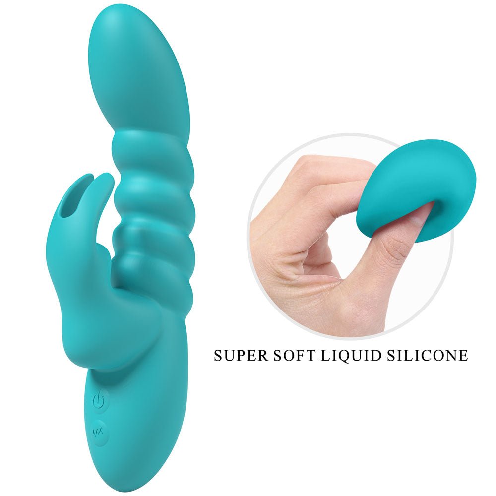 Party Up Brynlyn Rabbit Vibrator - Teal