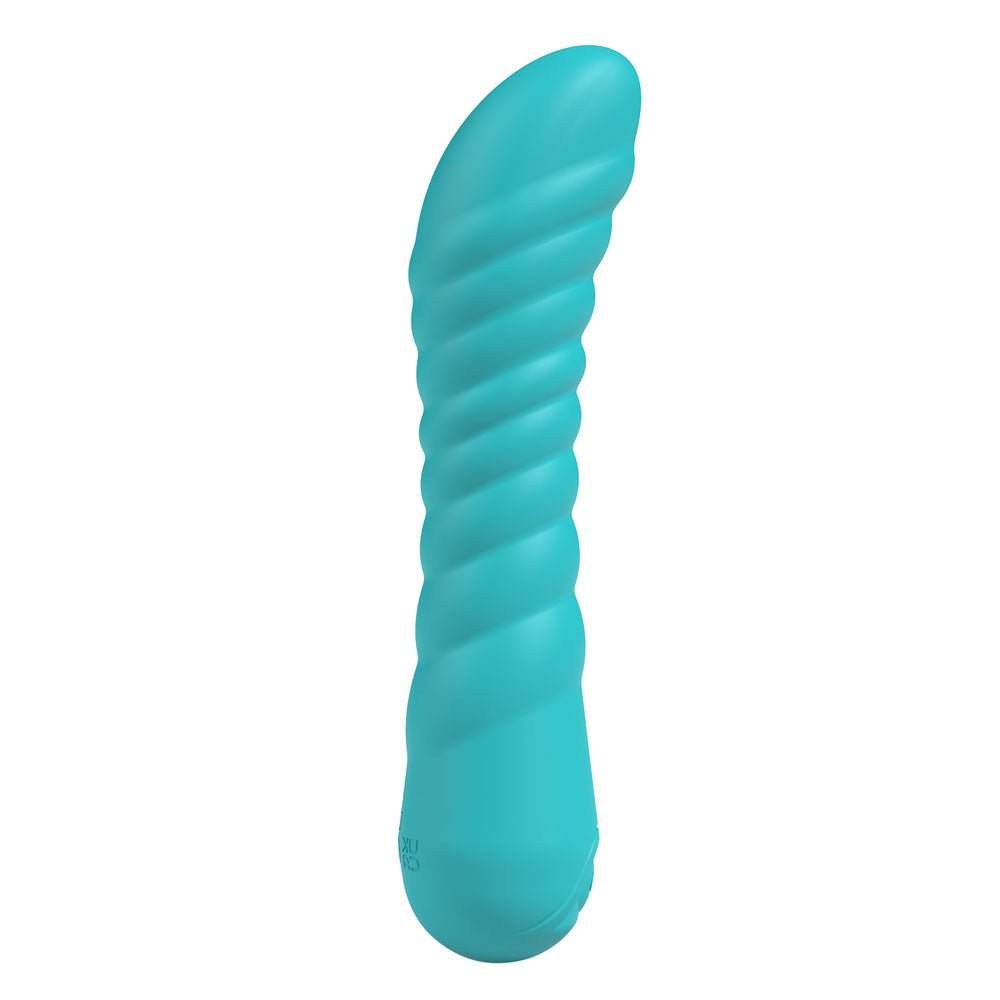 Party Up Jaylei Flexible Ribbed Vibrator - Teal