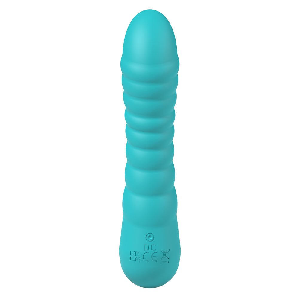 Party Up Jaylei Flexible Ribbed Vibrator - Teal
