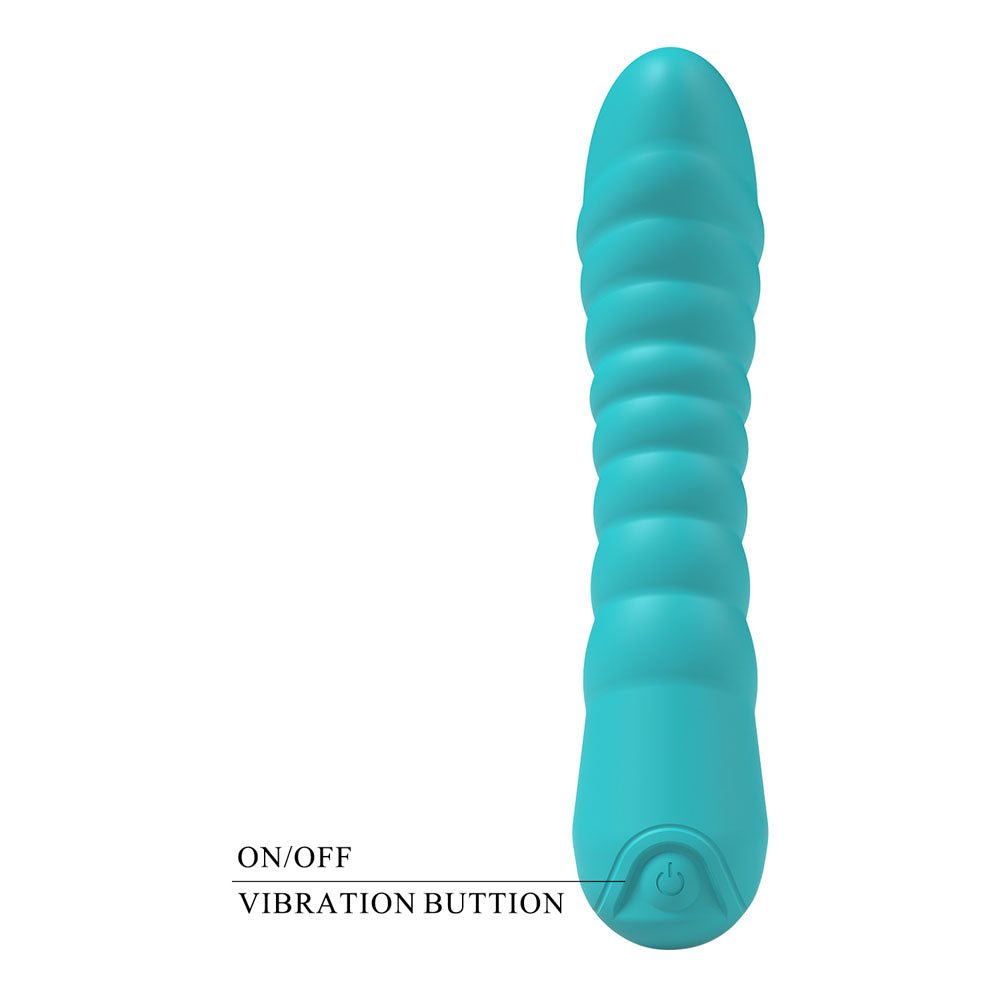 Party Up Jaylei Flexible Ribbed Vibrator - Teal
