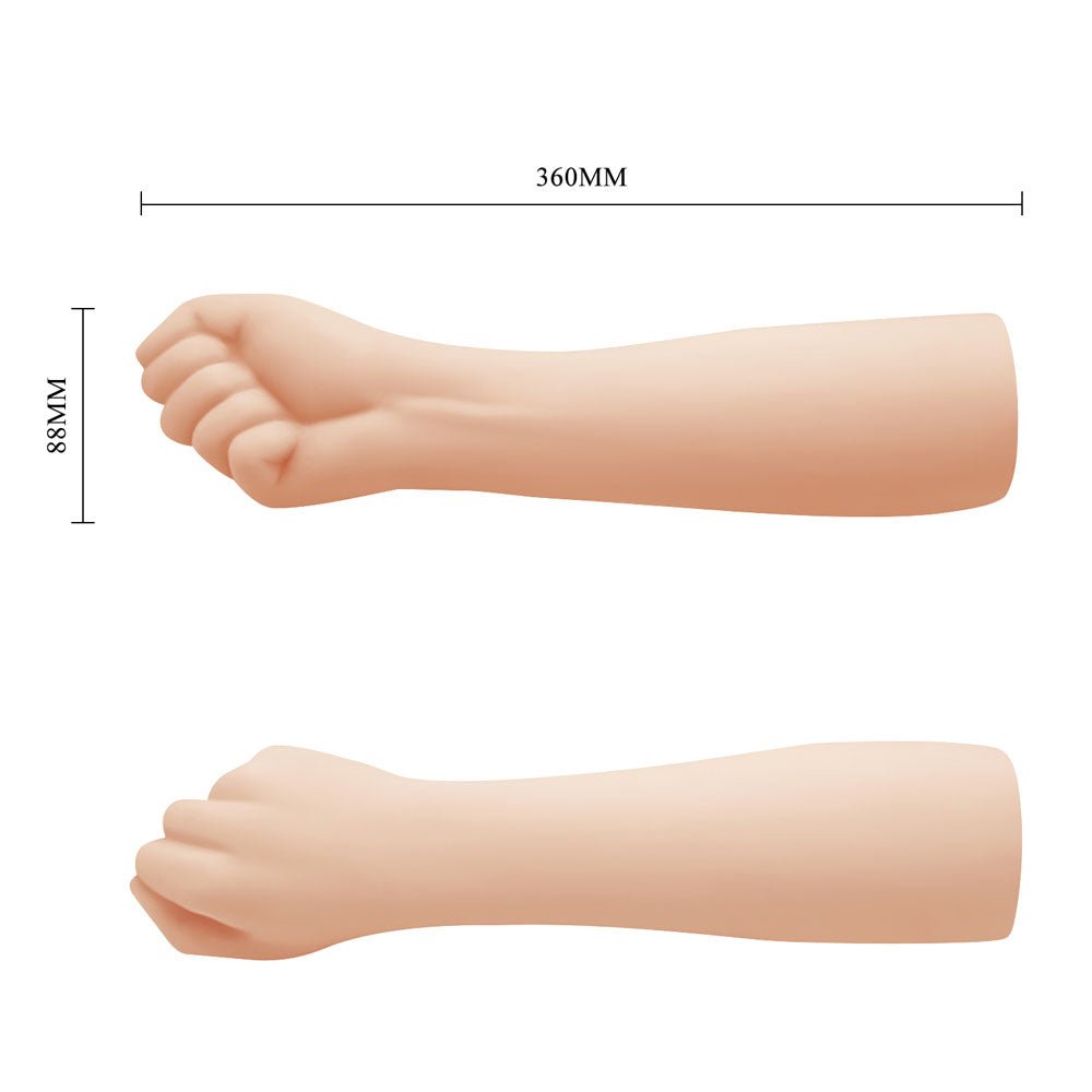 Party Up Tony First Massive 14 Inch Fist Dildo - Flesh