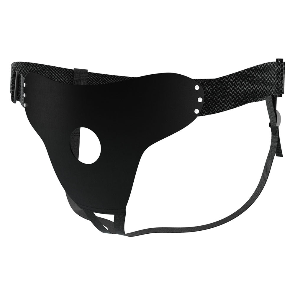 Party Up Nick Adjustable Strap-On Harness - Black (No Probe Included)