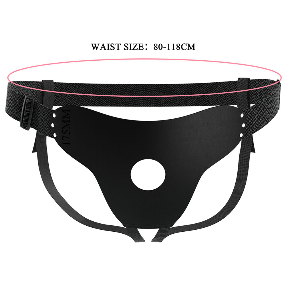 Party Up Nick Adjustable Strap-On Harness - Black (No Probe Included)
