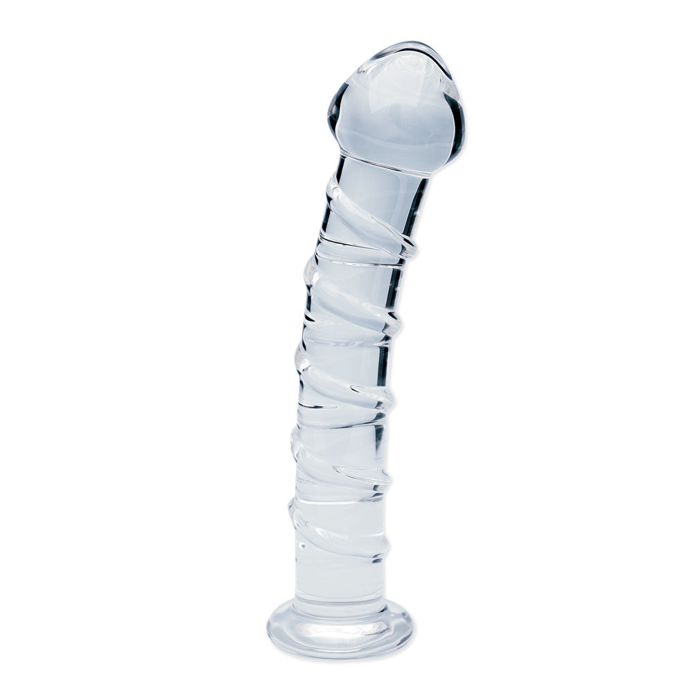 Clarity - Seraphic Spiral - Clear 16cm Glass Dildo
