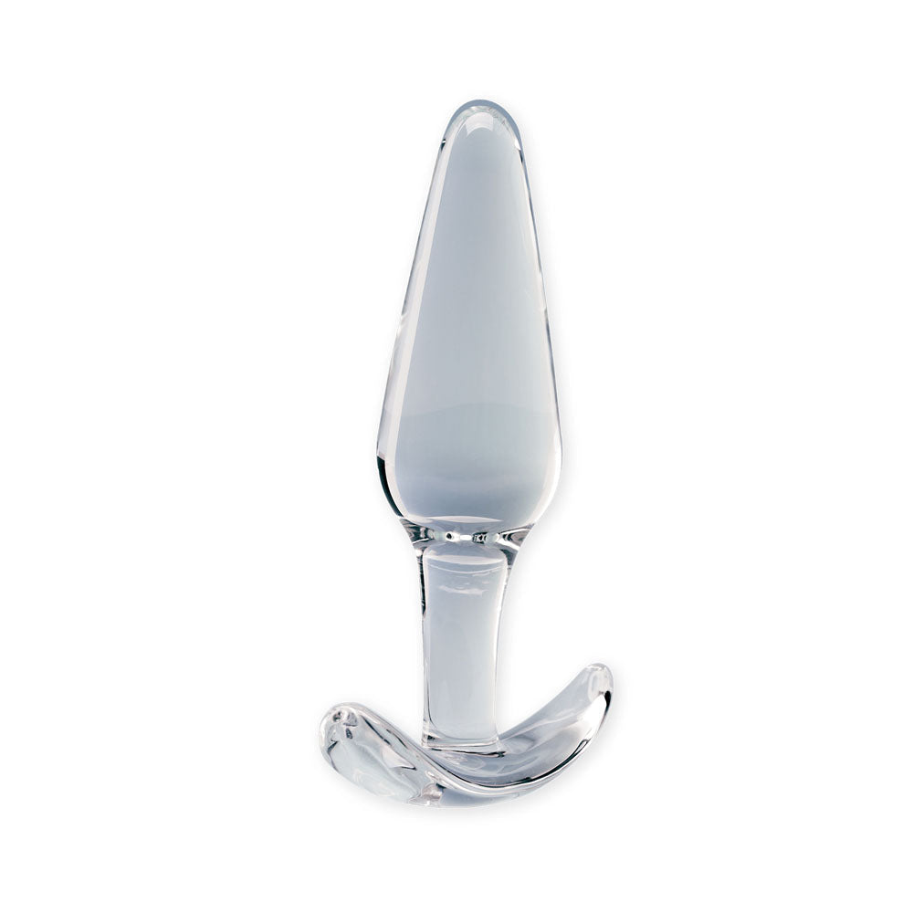 Clarity - Utopian Floret - Clear 11cm Glass Butt Plug