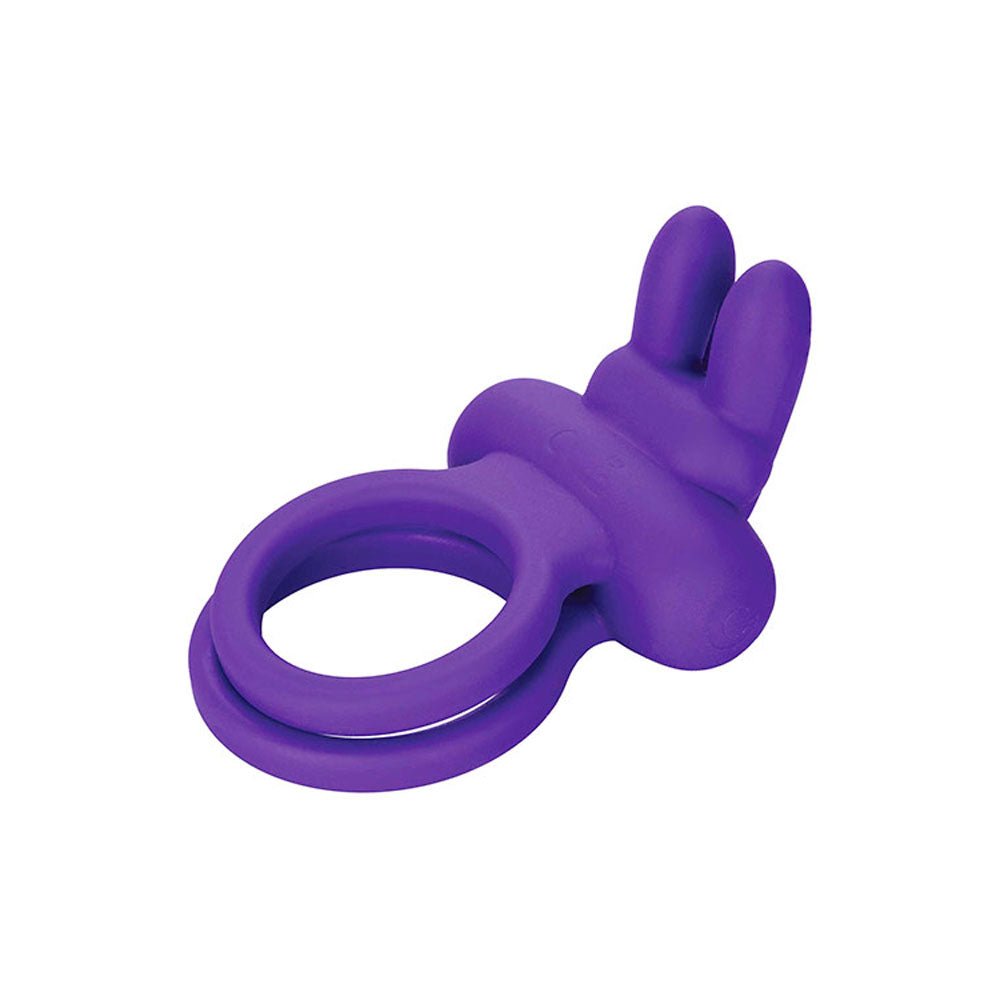 Adam & Eve Rockin' Rabbit - Cock & Balls Ring - Purple