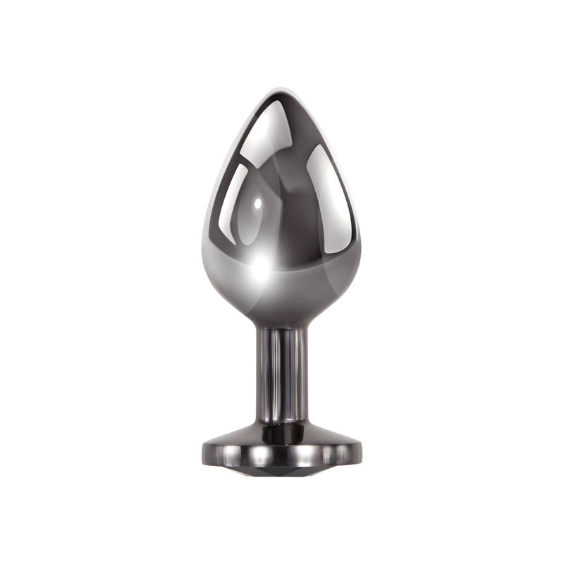 Evolved Black Gem Medium Metallic Anal Plug