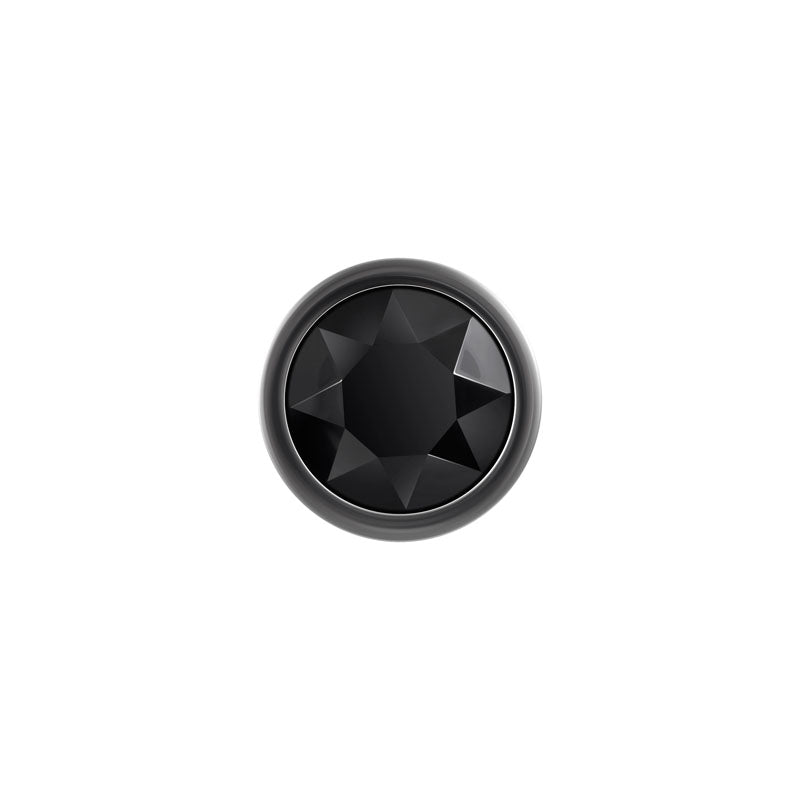 Evolved Black Gem Medium Metallic Anal Plug