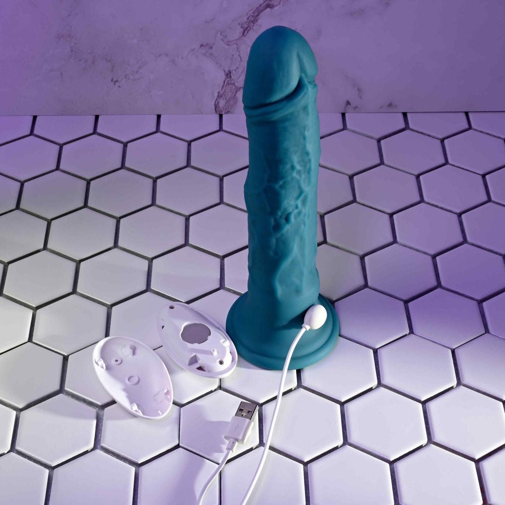 Evolved Tsumami - Vibrating Dong With Remote Control - Blue