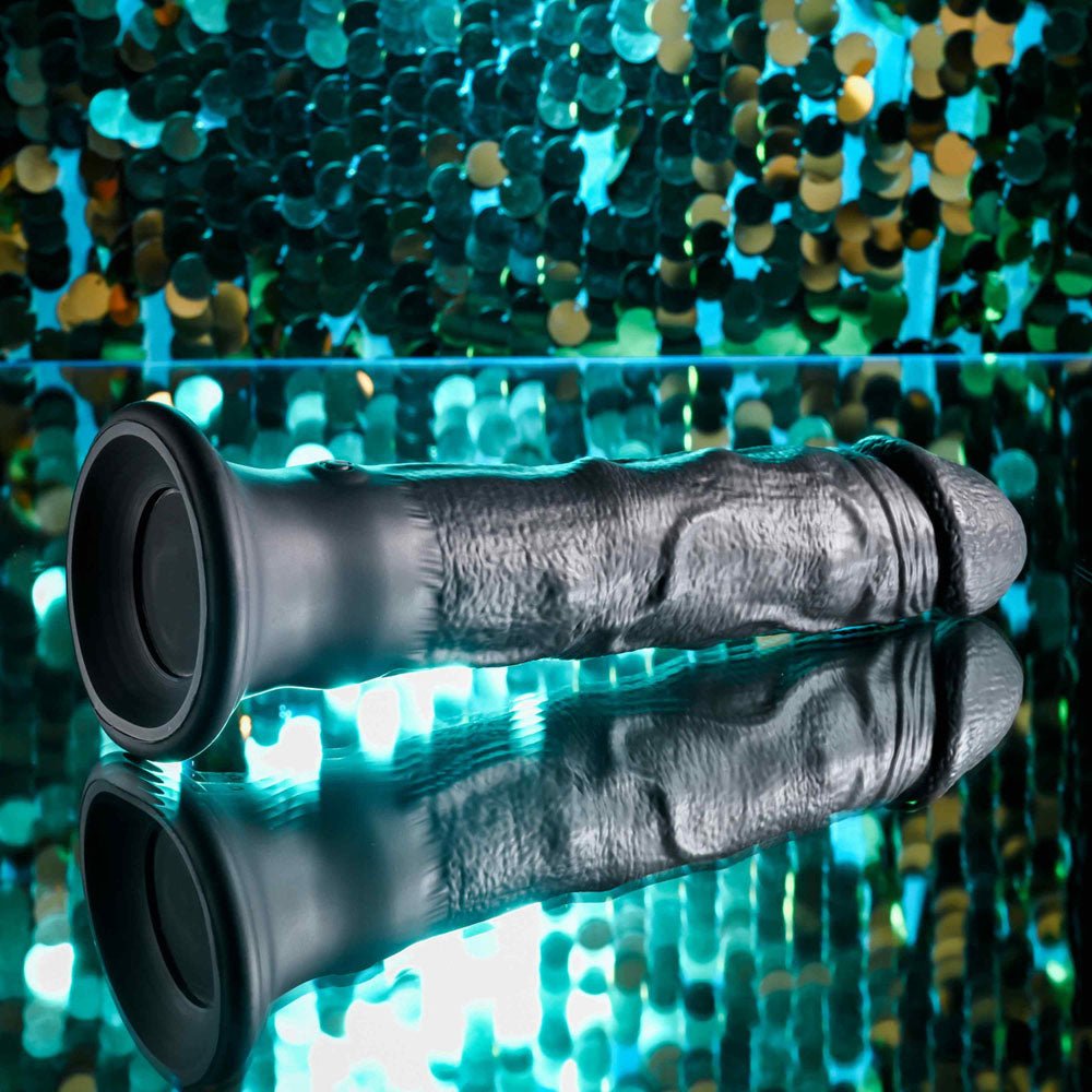 Evolved Black Thunder Vibrator Dildo With Remote - Black