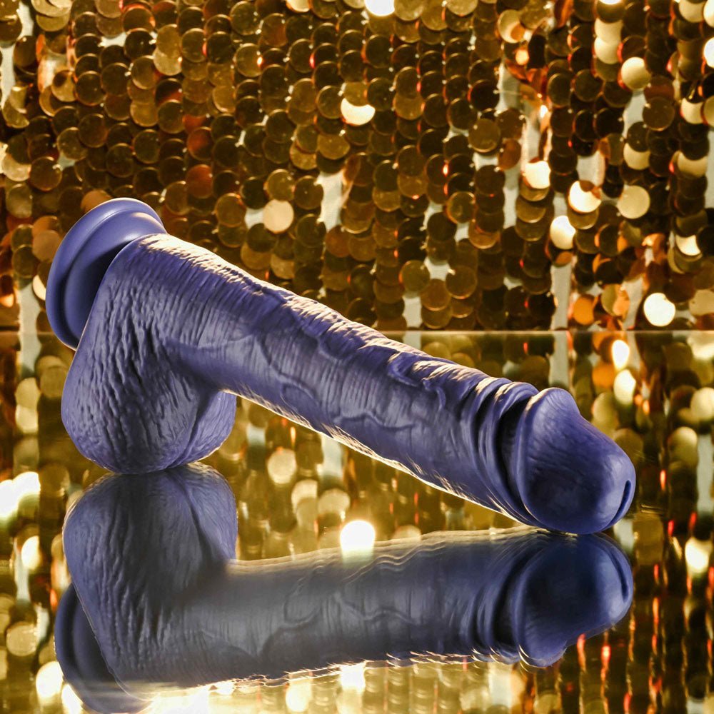 Evolved Pleasure Rider - Thrusting 9 Inch Dong with Remote - Blue