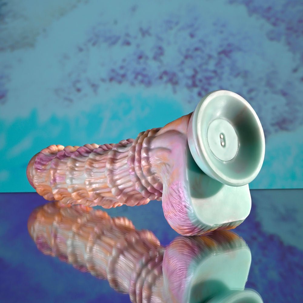 Evolved Fantasy Vibrating Dildo with Remote - Multicoloured