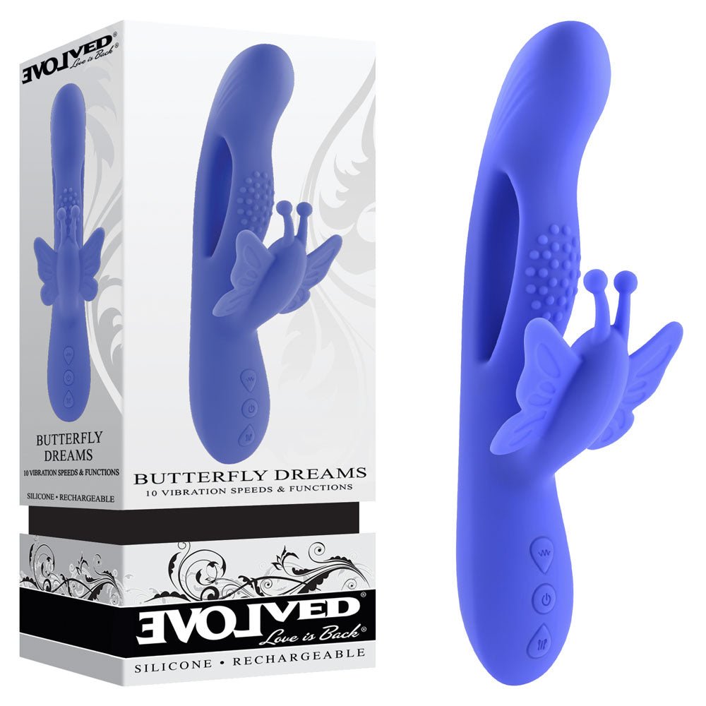 Evolved Butterfly Dreams Vibrator - Purple