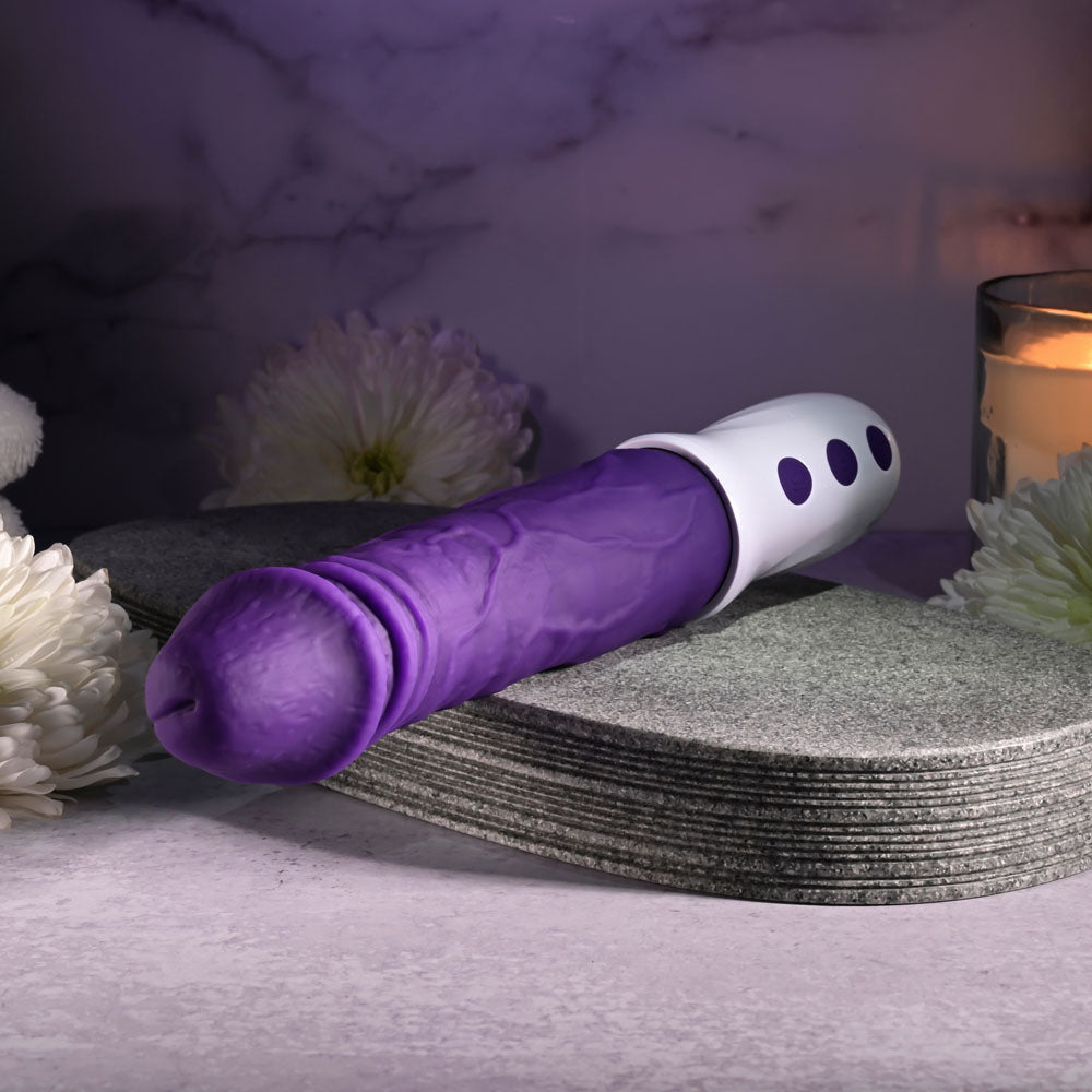 Evolved Plum Thrust - Thrusting Vibrator - Purple