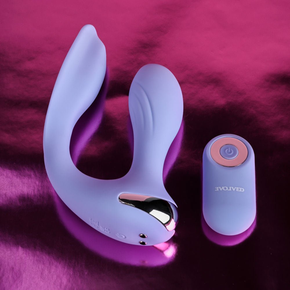 Evolved Every Way Play - Rabbit Vibrator with Remote Control - Purple