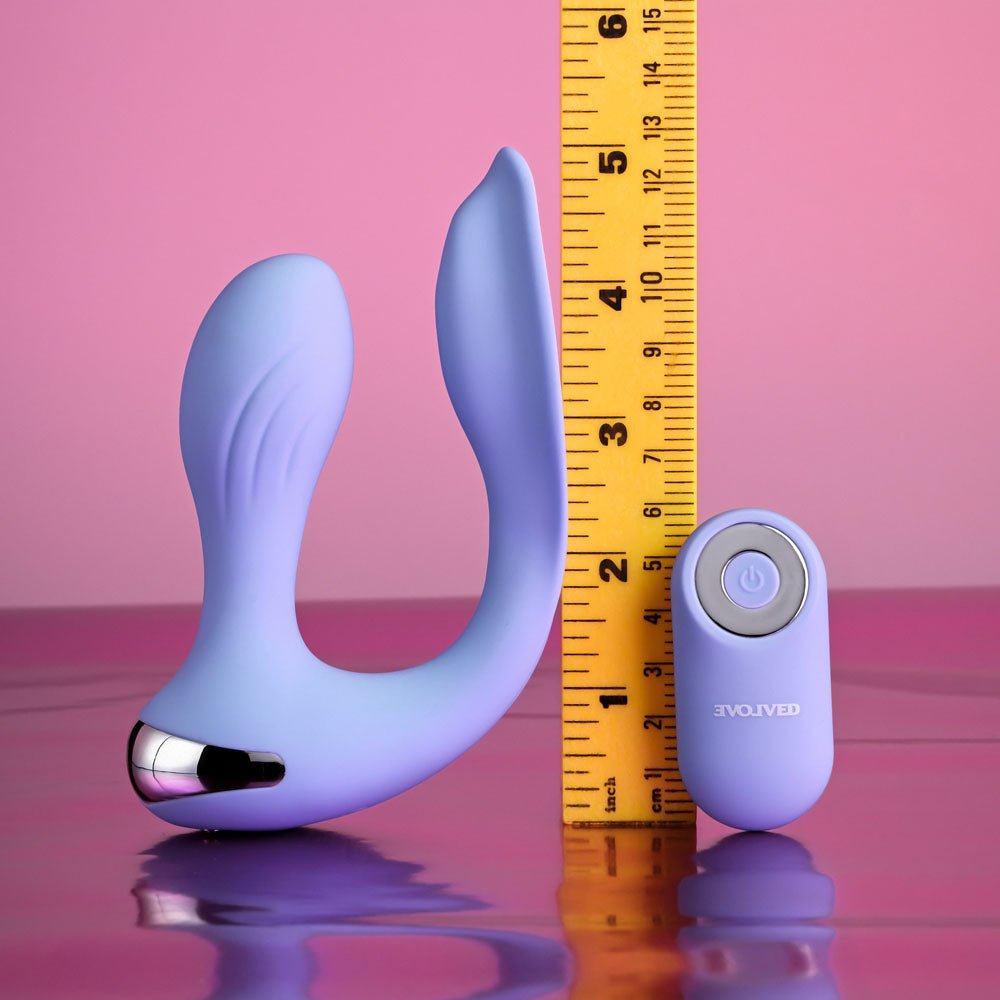 Evolved Every Way Play - Rabbit Vibrator with Remote Control - Purple