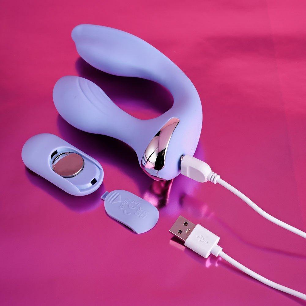 Evolved Every Way Play - Rabbit Vibrator with Remote Control - Purple