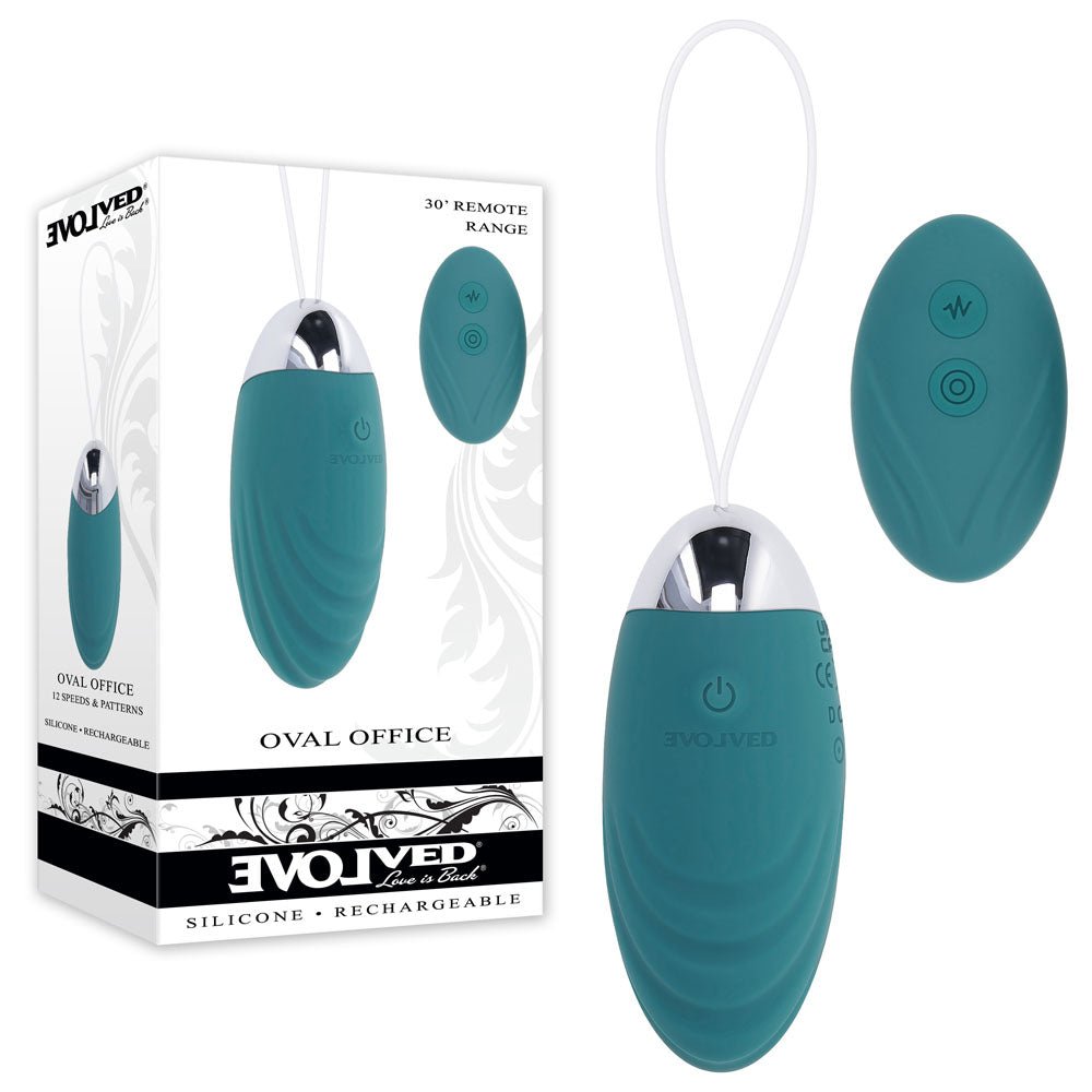 Evolved Oval Office - Wireless Egg with Remote - Green