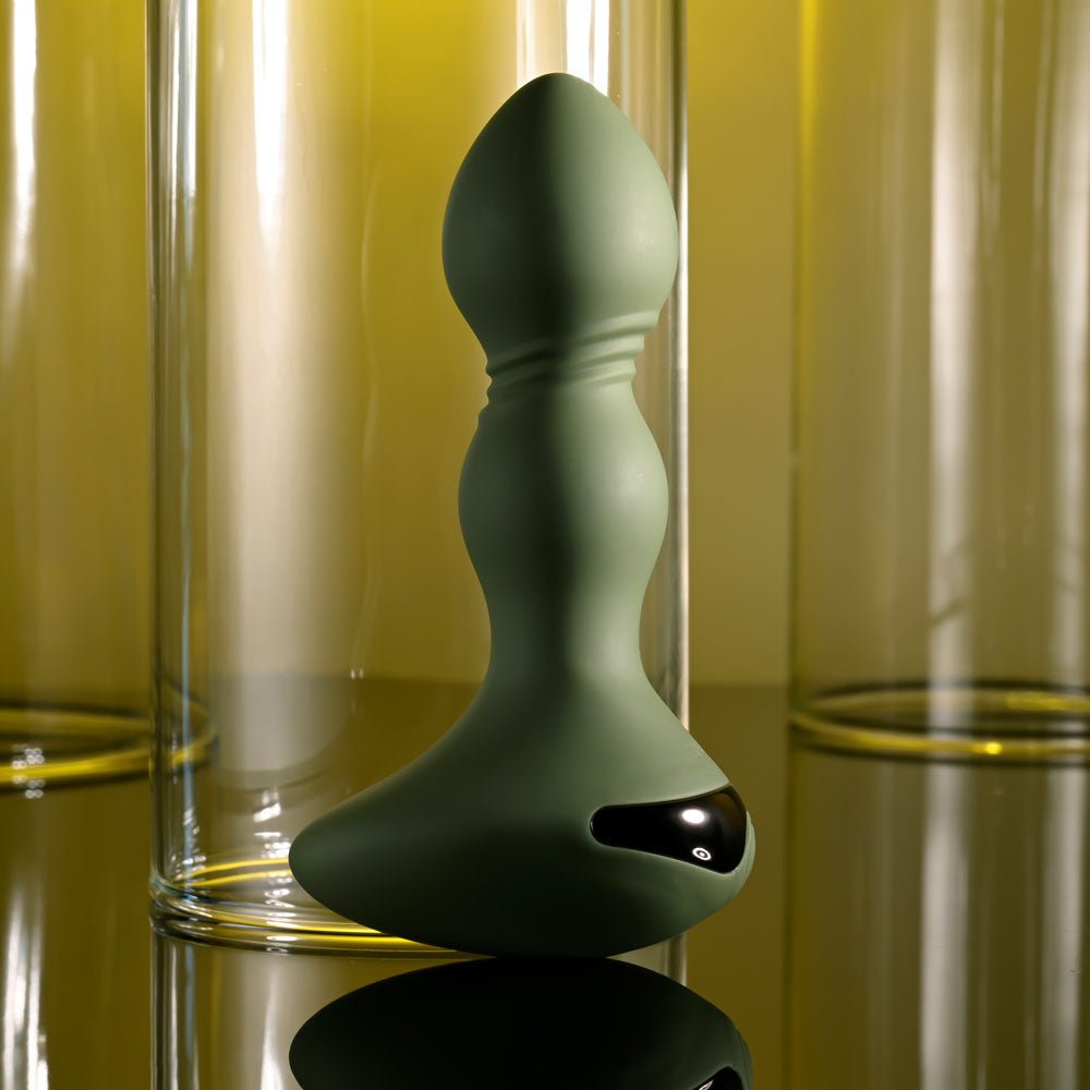 Evolved Lieutenant Vibrating Butt Plug - Green
