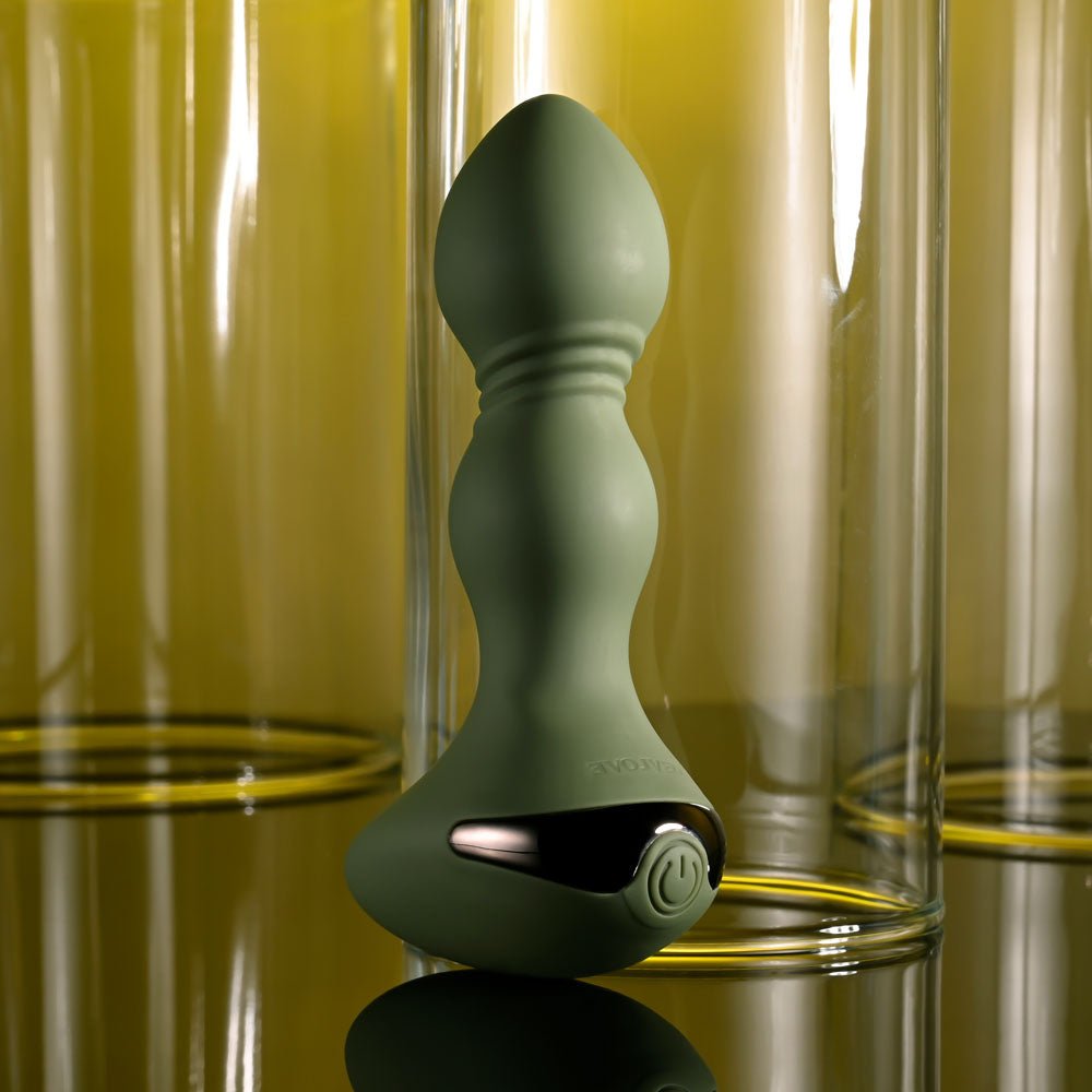Evolved Lieutenant Vibrating Butt Plug - Green