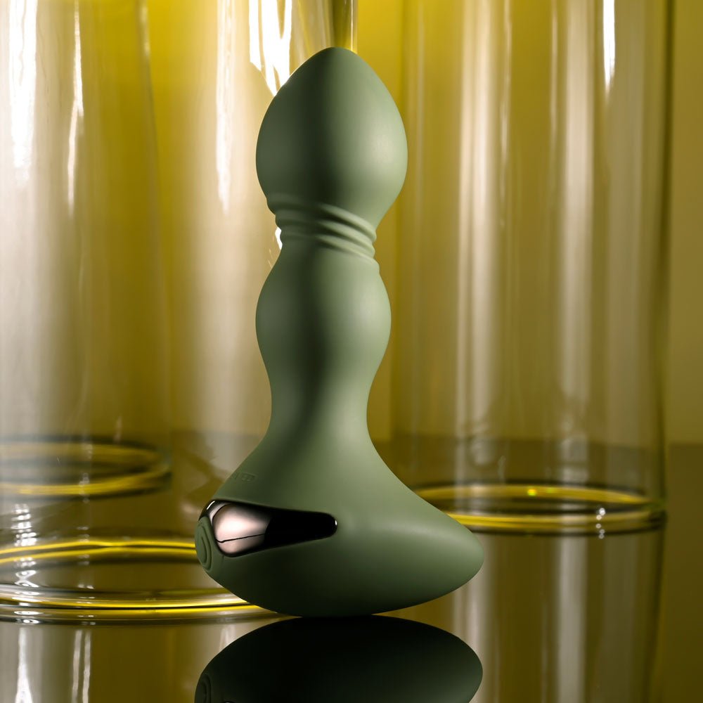 Evolved Lieutenant Vibrating Butt Plug - Green