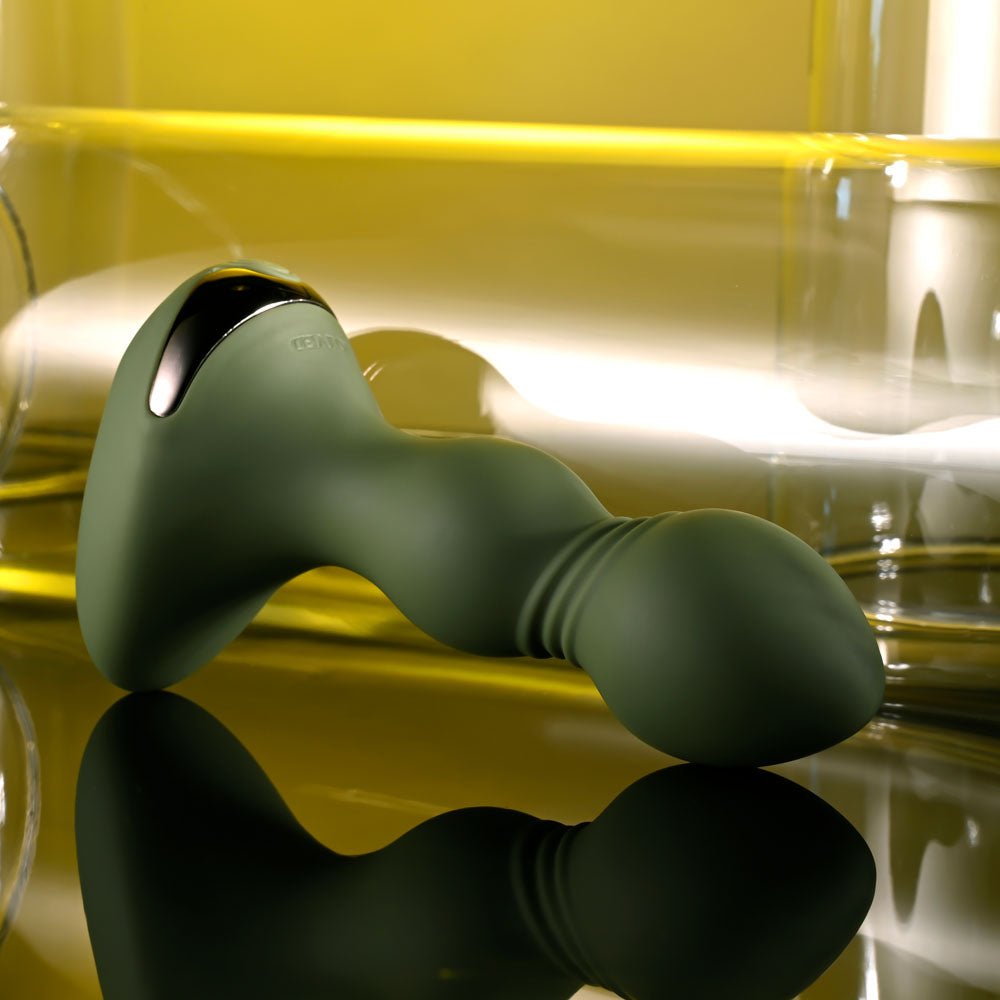Evolved Lieutenant Vibrating Butt Plug - Green