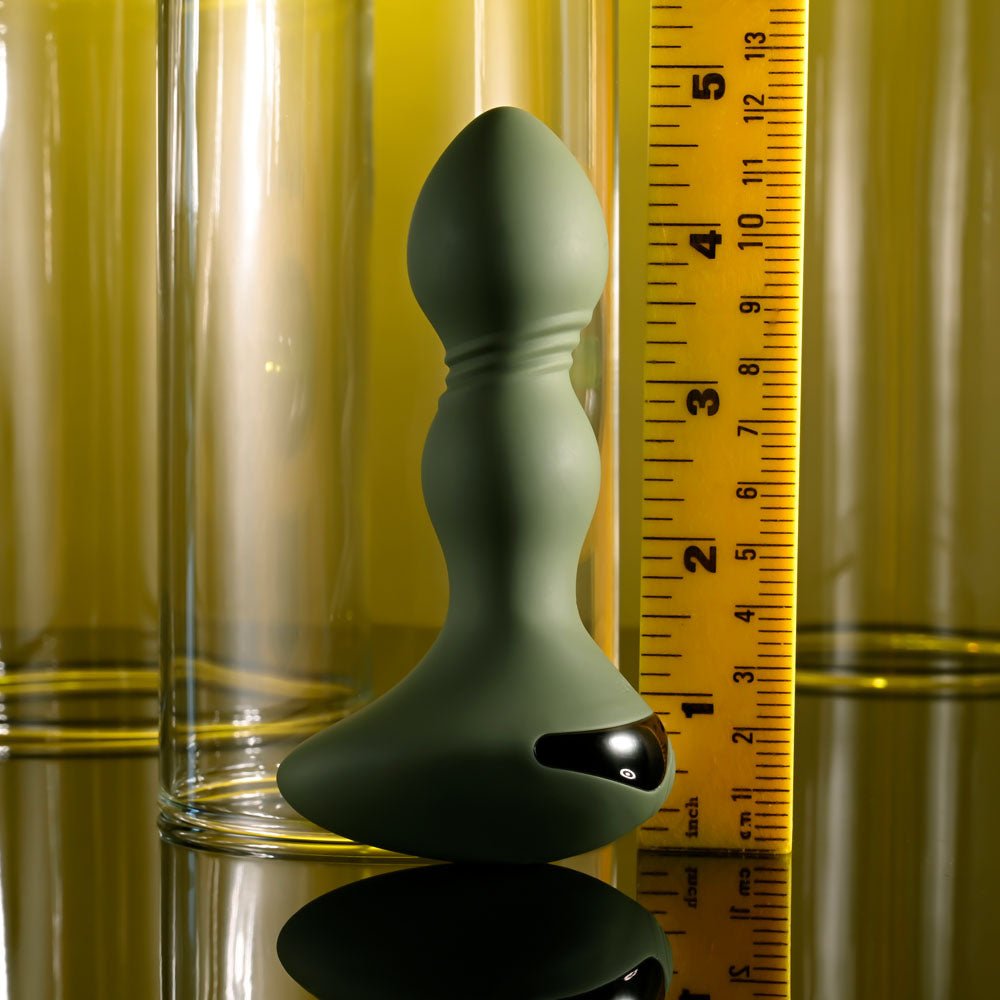 Evolved Lieutenant Vibrating Butt Plug - Green