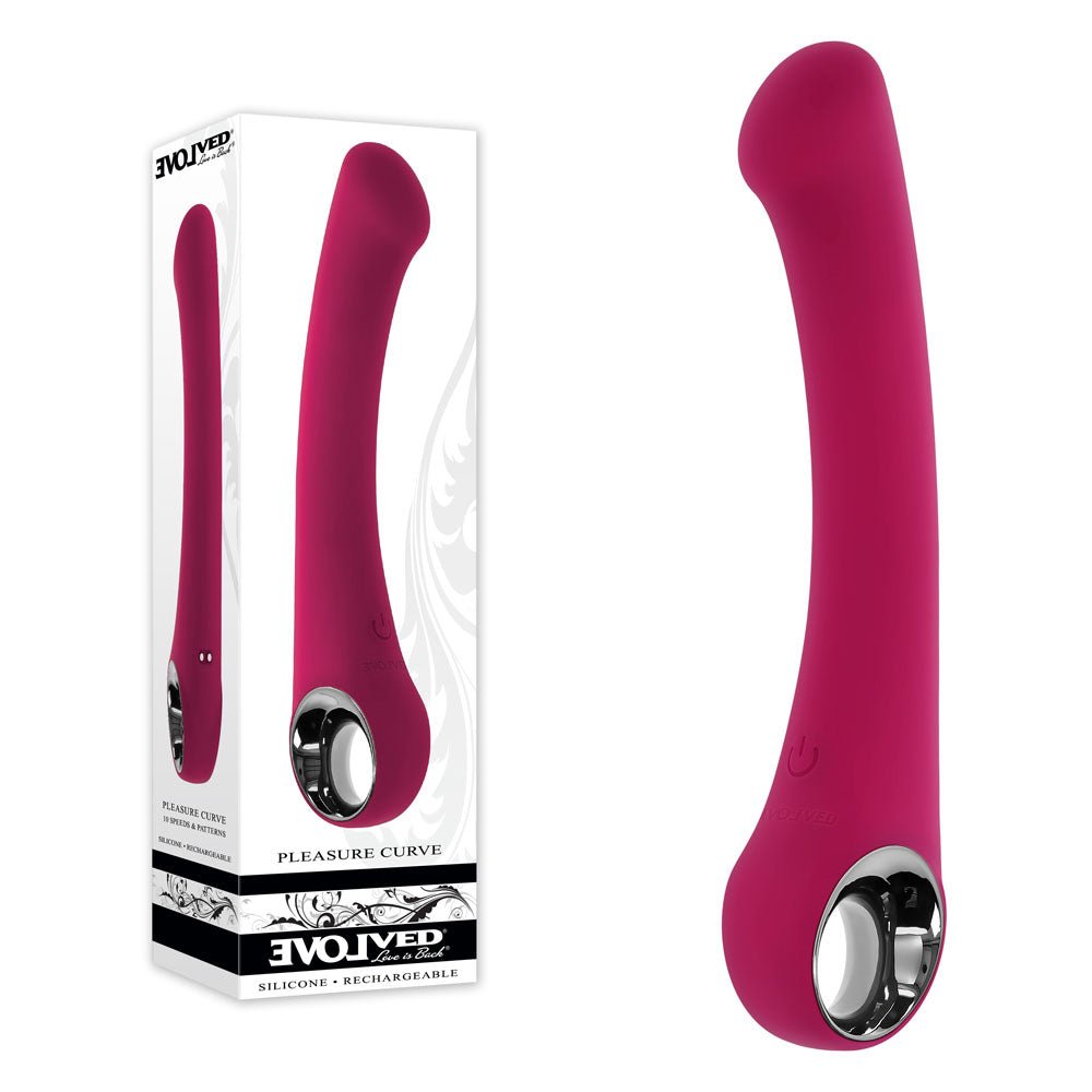 Evolved Pleasure Curve Vibrator - Pink