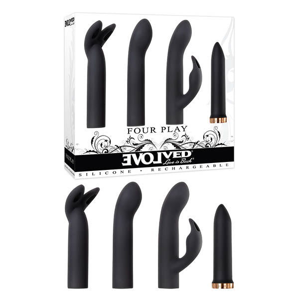 Evolved Four Play Bullet with 3 Sleeves - Black