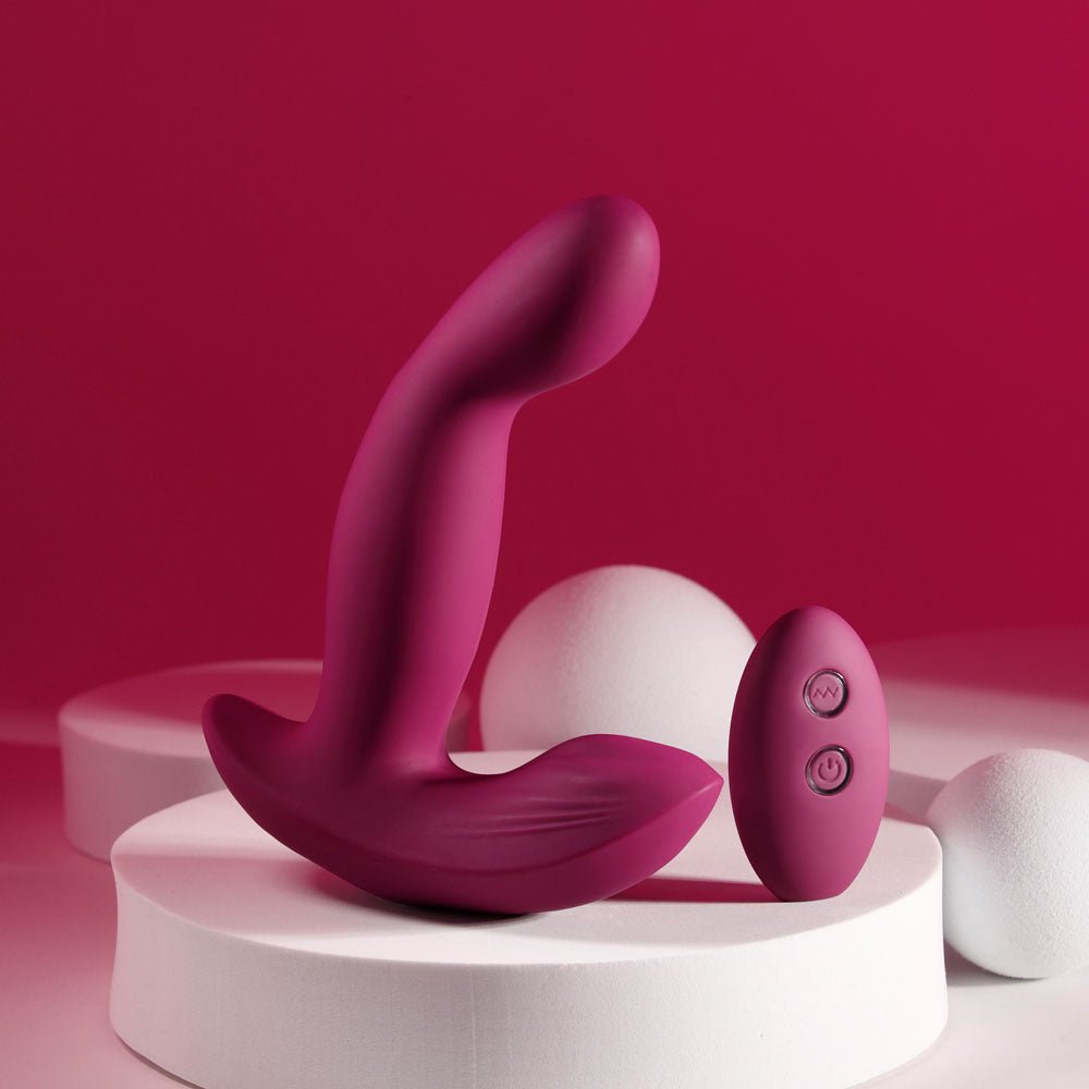 Evolved Come On Over - Vibrator with Wireless Remote - Burgundy