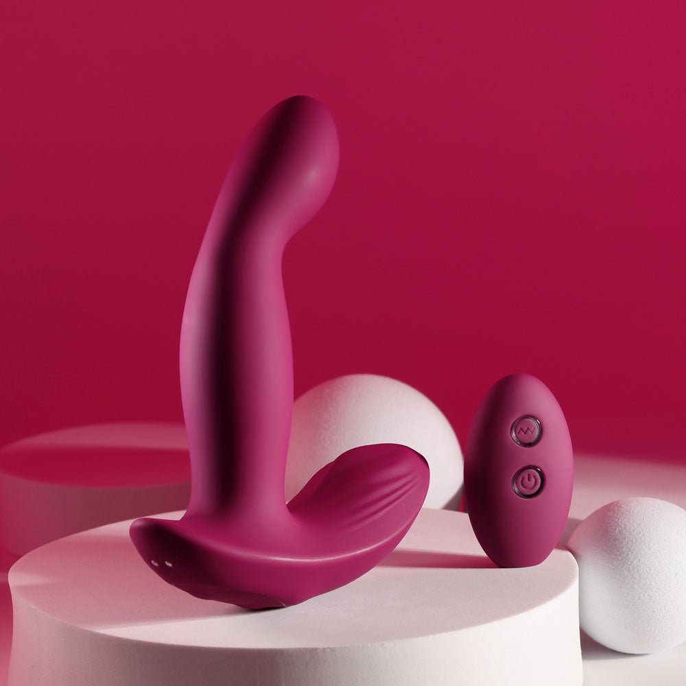 Evolved Come On Over - Vibrator with Wireless Remote - Burgundy