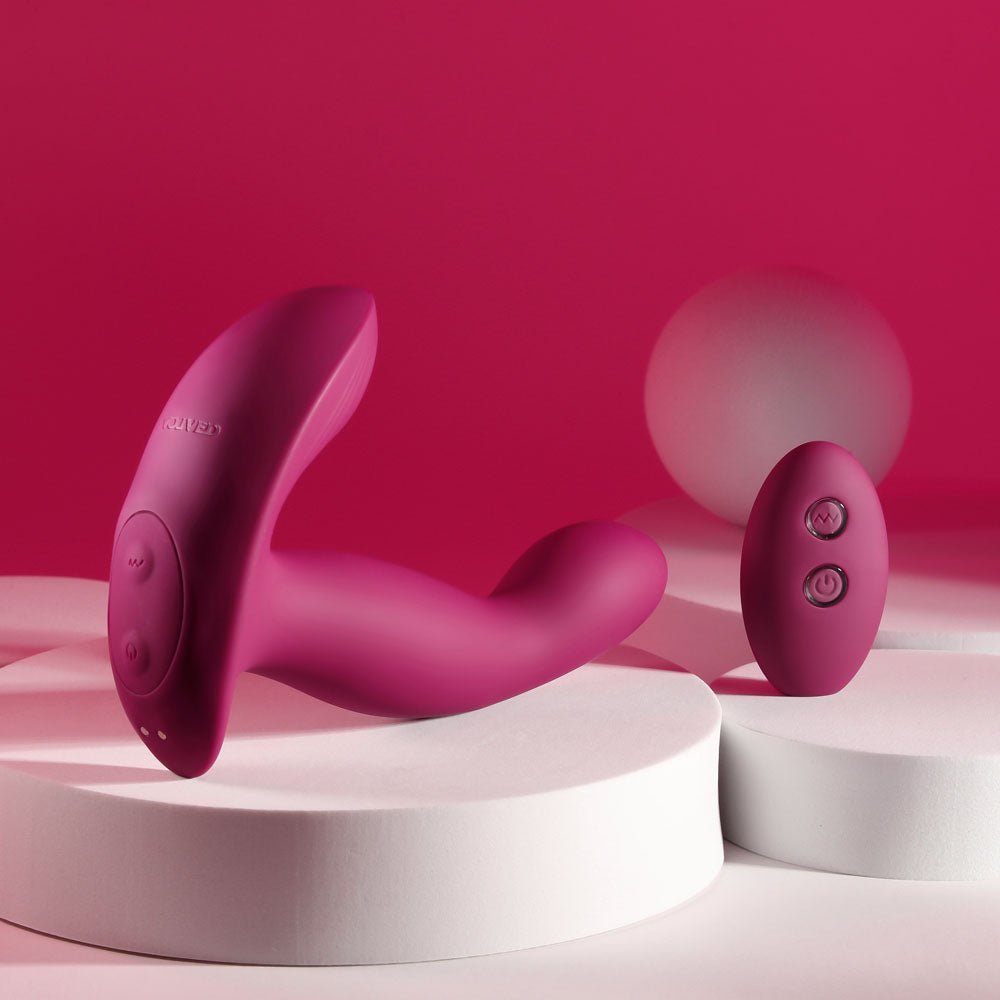 Evolved Come On Over - Vibrator with Wireless Remote - Burgundy