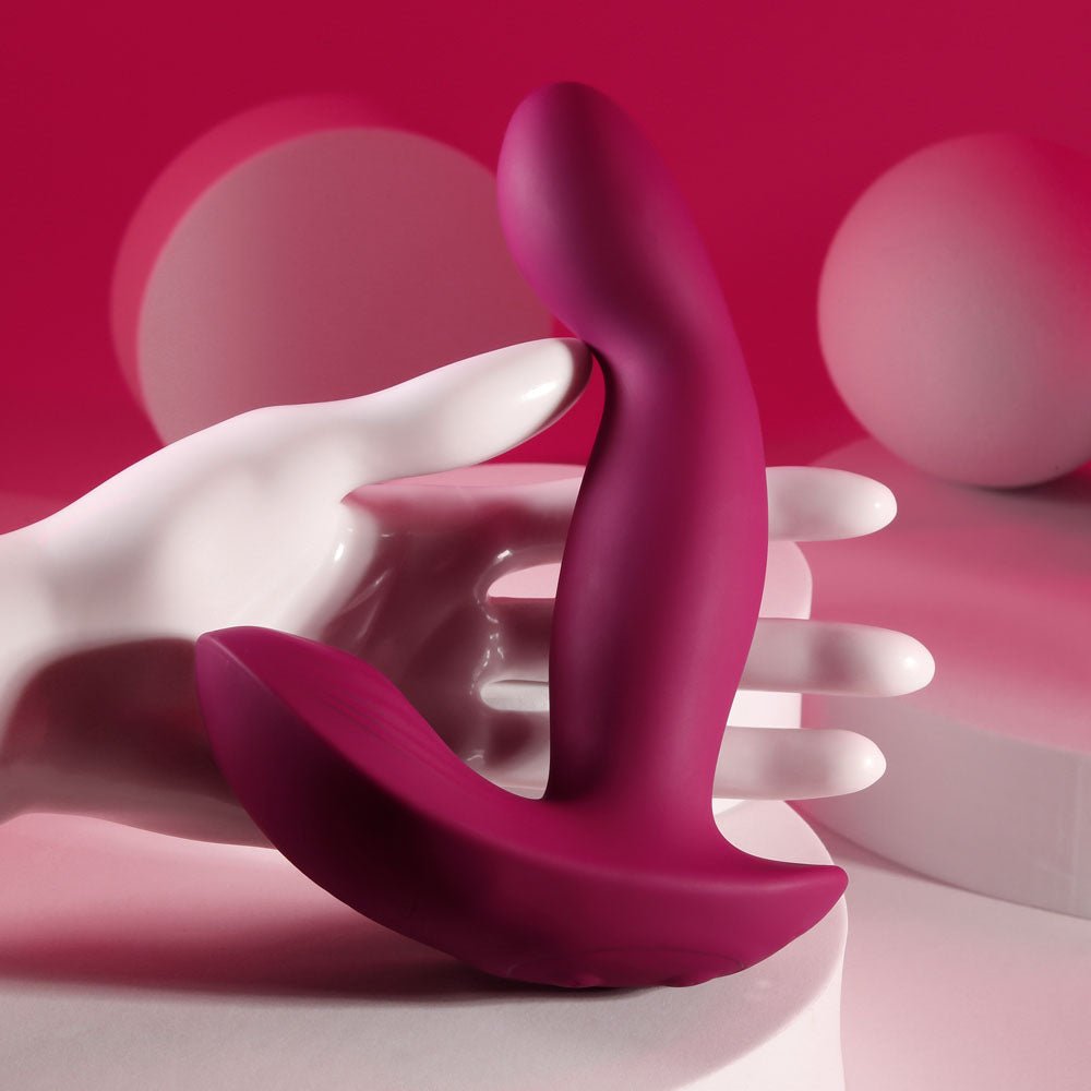 Evolved Come On Over - Vibrator with Wireless Remote - Burgundy