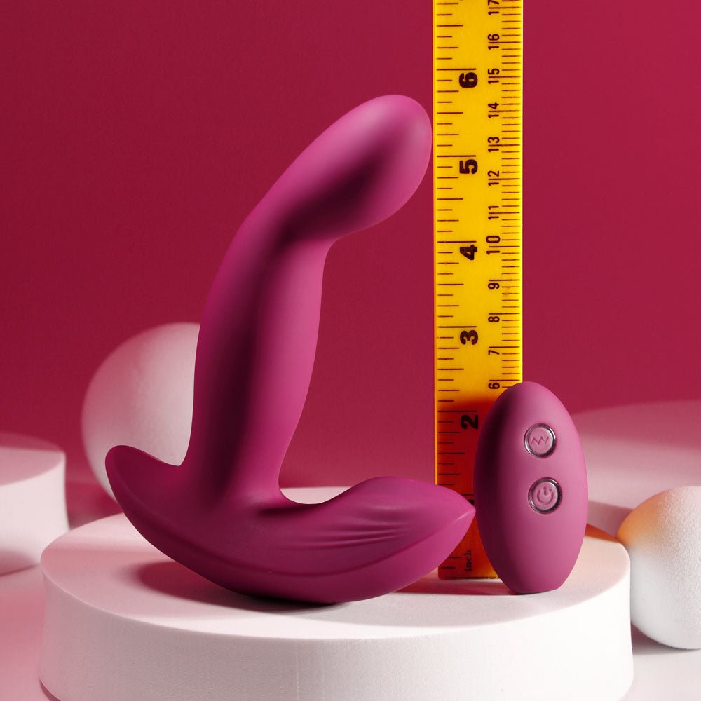 Evolved Come On Over - Vibrator with Wireless Remote - Burgundy