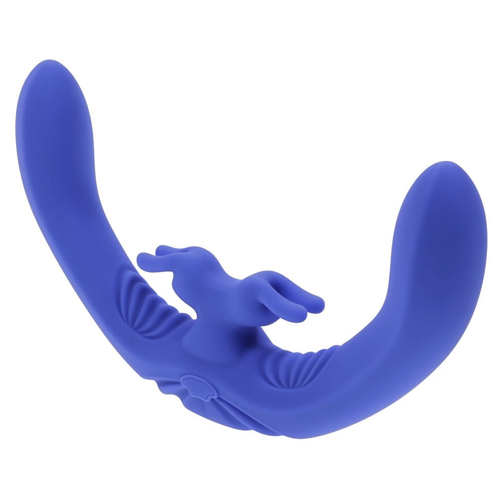 Evolved Lovebirds Double Ended Rabbit Vibrator with Remote - Purple