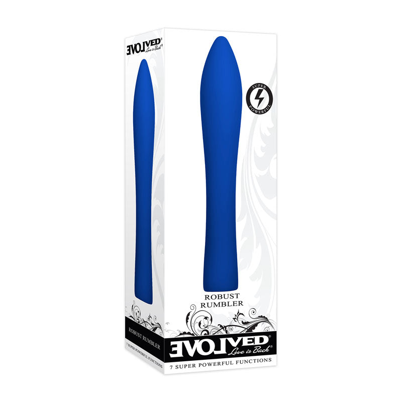 Evolved Robust Rumbler - Blue Rechargeable Vibrator