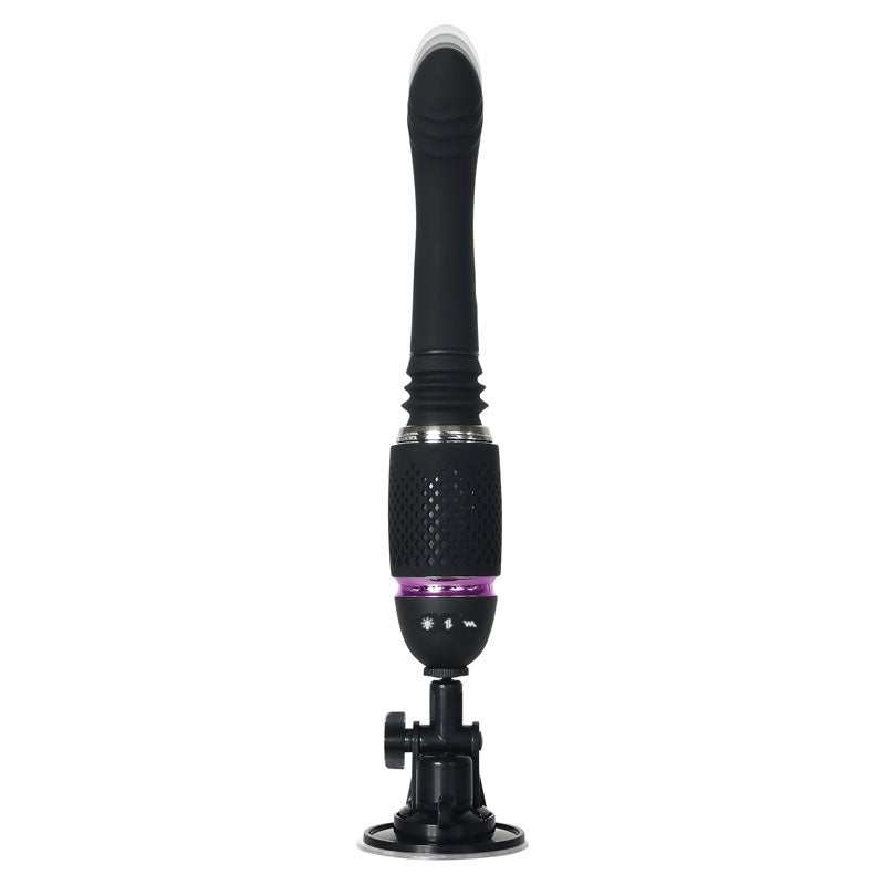 Evolved Thrust & Go - Black Thrusting Vibrator with Interchangeable Shafts