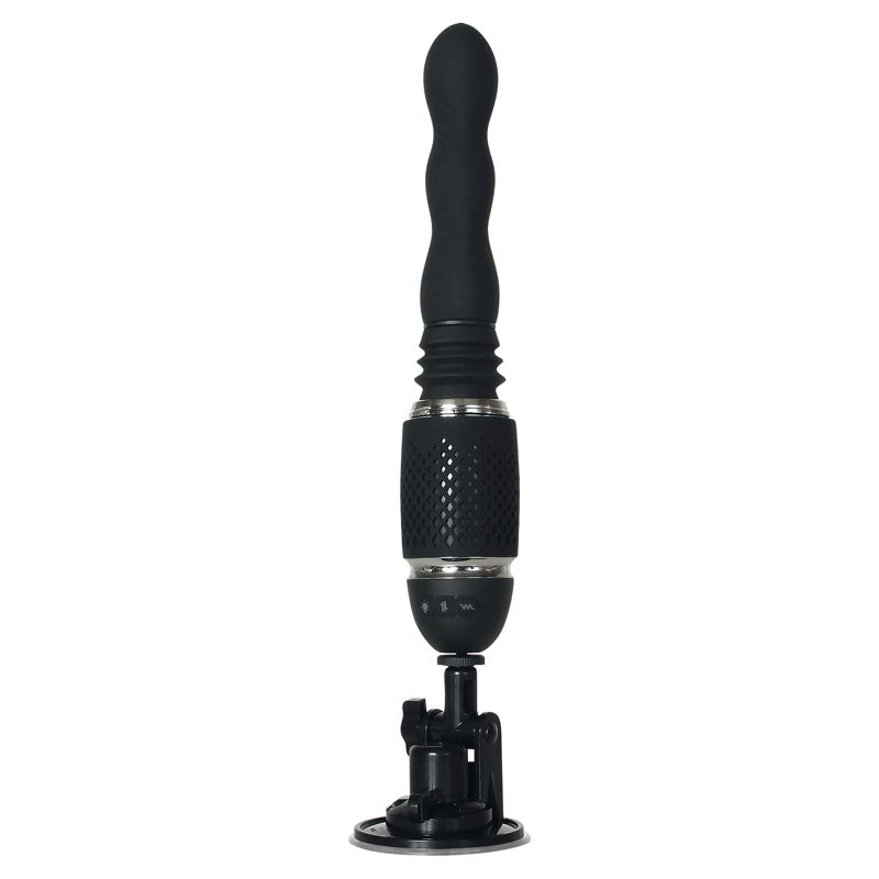 Evolved Thrust & Go - Black Thrusting Vibrator with Interchangeable Shafts
