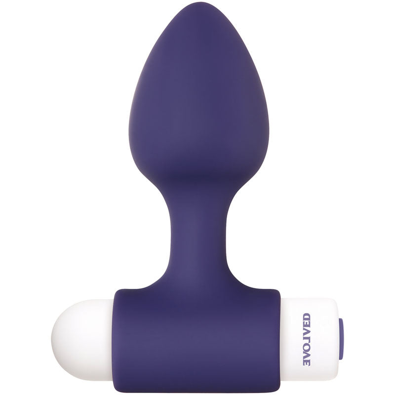 Evolved Dynamic Duo - Navy Blue Butt Plugs with Bullet