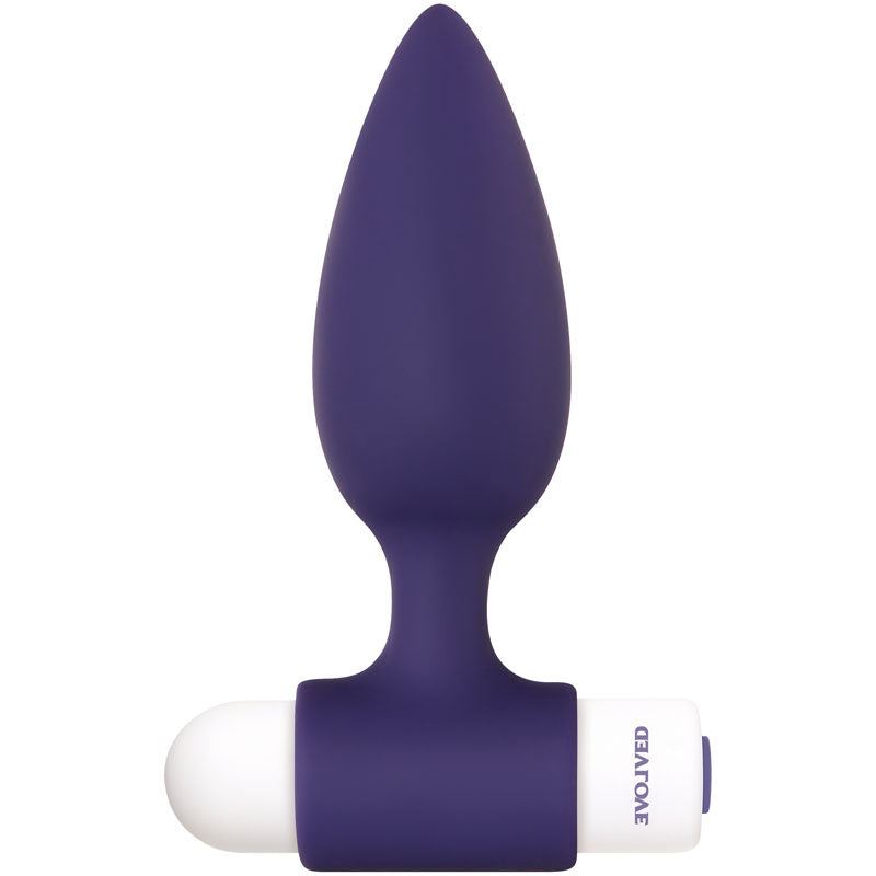 Evolved Dynamic Duo - Navy Blue Butt Plugs with Bullet