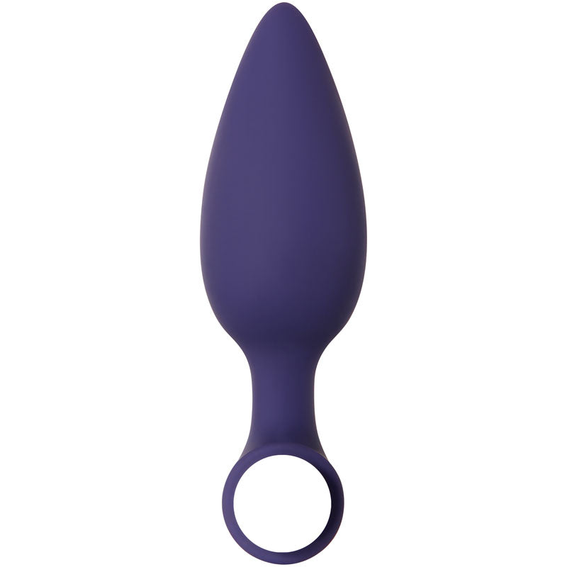Evolved Dynamic Duo - Navy Blue Butt Plugs with Bullet