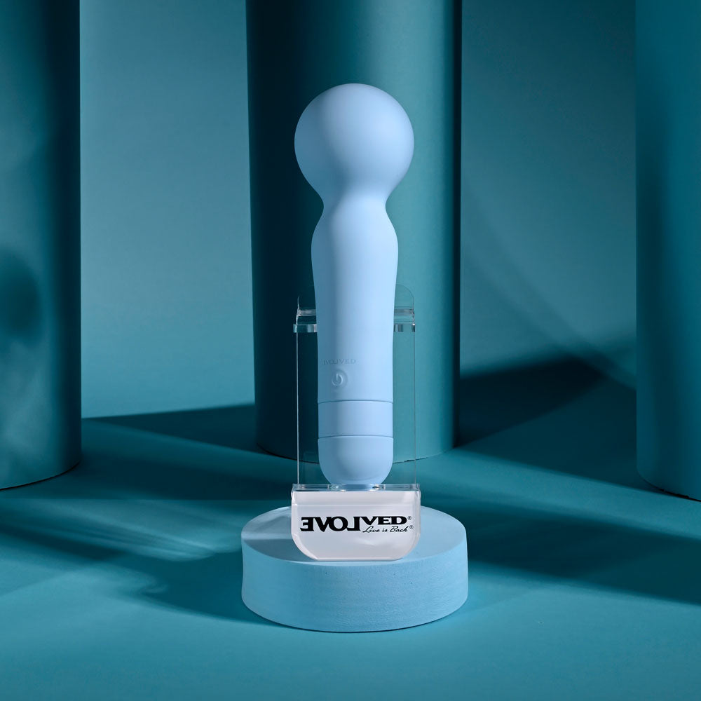 Evolved Iris Massage Wand Vibrator - Blue