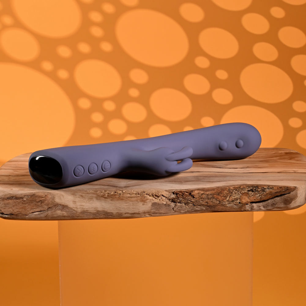 Evolved Poppin Good Time Dual Tapping Rabbit Vibrator - Purple