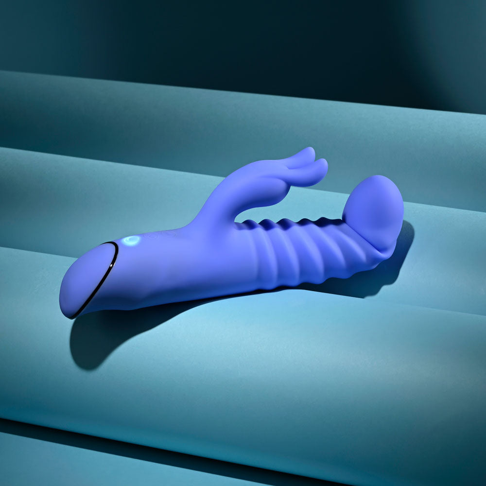 Evolved Knock Knock - Purple Rabbit Vibrator with Flicking Head