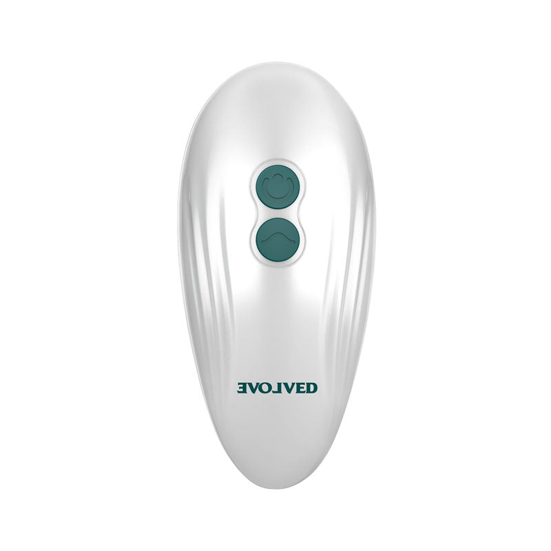 Evolved Palm Pleasure - Green/White Stimulator